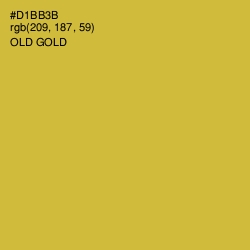 #D1BB3B - Old Gold Color Image